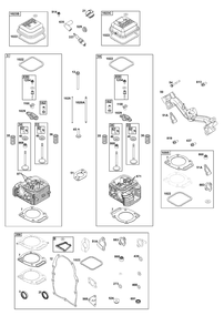 Cylinder Head Group Diagram and Parts List for 305447-0339-B5 200000 - 399999 Briggs and Stratton Engine